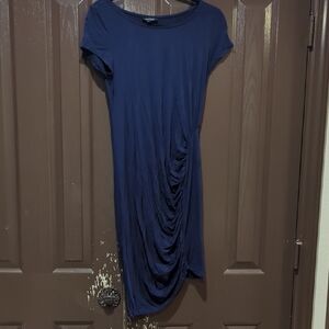 A Pea in the Pod Maternity Navy Blue Dress